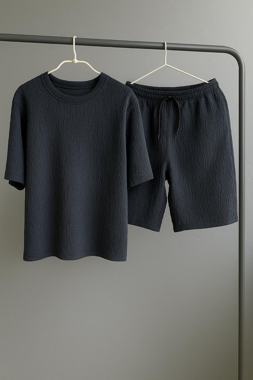 Костюм мужской летний Muslin повседневный L Графитовый (Q0059/1/3) - фото 1 Костюм мужской летний Muslin повседневный L Графитовый (Q0059/1/3) - фото 1