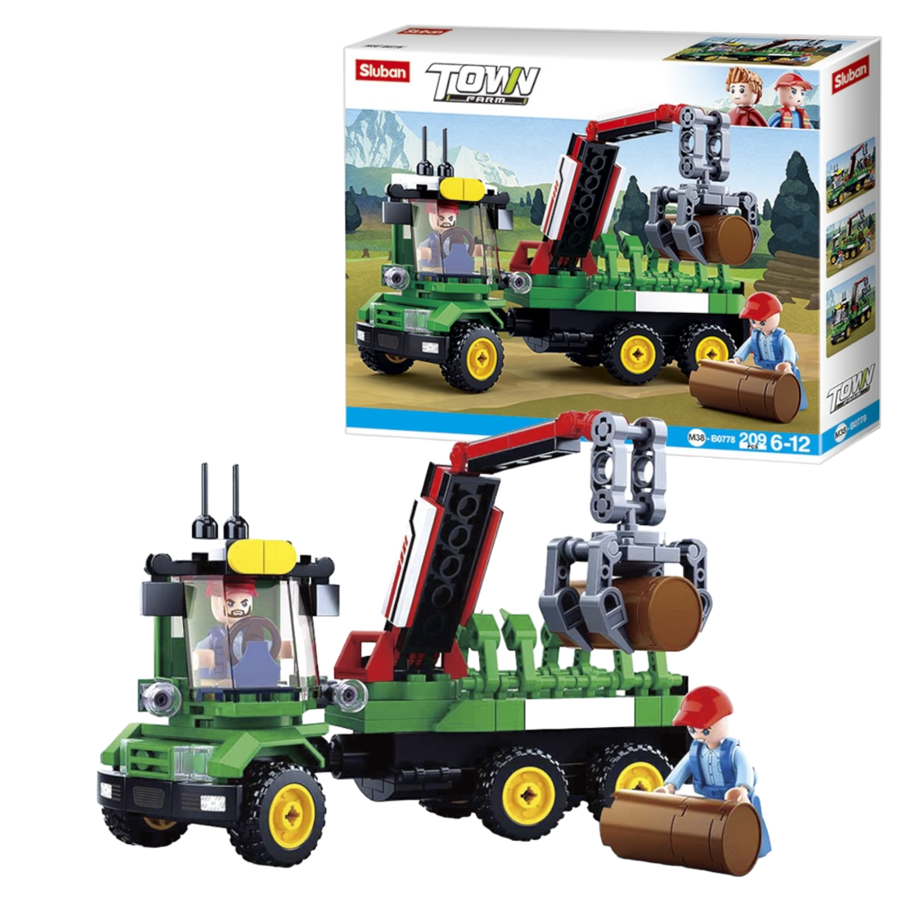 Конструктор Sluban M38-B0778 Town Подъемный кран 209 детали (113205)