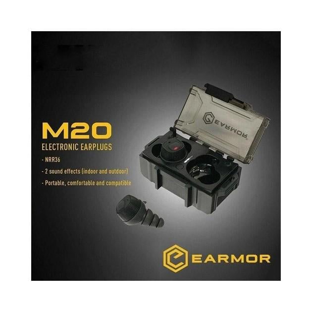 Беруші активні EARMOR M20 Tactical Black (М20) - фото 4