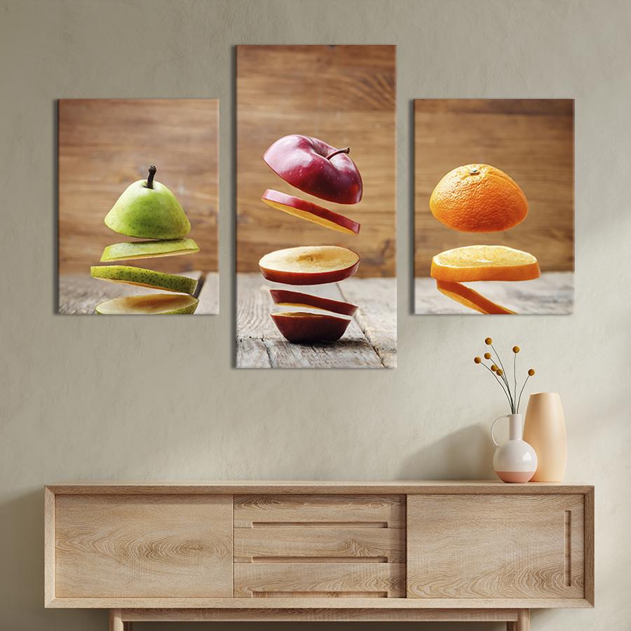 Картина для интерьера Фруктовая нарезка 141x90 см (290-32)
