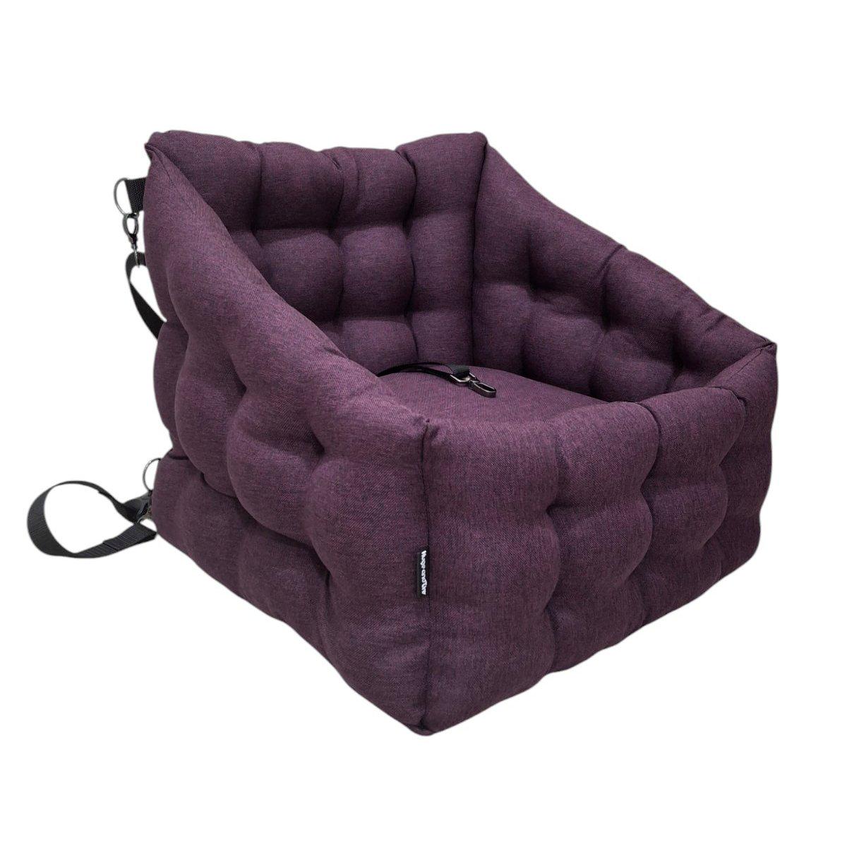 Автомобільне крісло для собак Huge and Tiny зі знімними ременями 50x45 см Фіолетовий - фото 5 Автомобільне крісло для собак Huge and Tiny зі знімними ременями 50x45 см Фіолетовий - фото 5