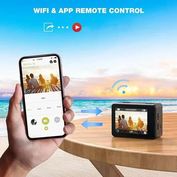 Екшн-камера CSZ-Q60AR зйомка в 4K Wi-Fi модуль пульт дистанційного керування захист від води (618463) - фото 9 Екшн-камера CSZ-Q60AR зйомка в 4K Wi-Fi модуль пульт дистанційного керування захист від води (618463) - фото 9