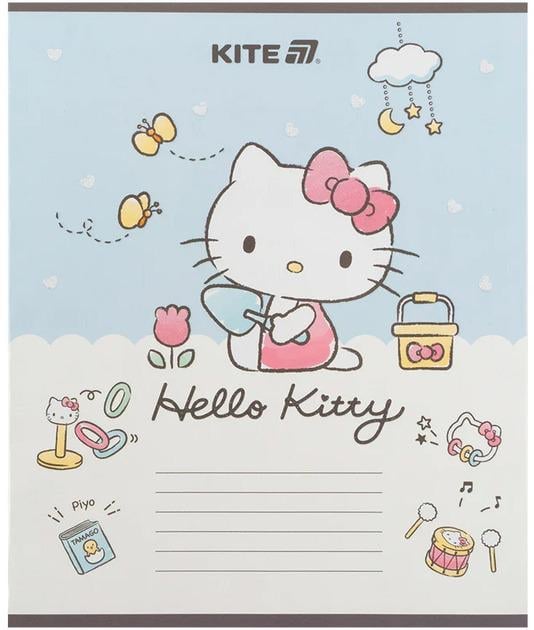 Зошит KITE HK25-235-1 12 арк. коса лінія