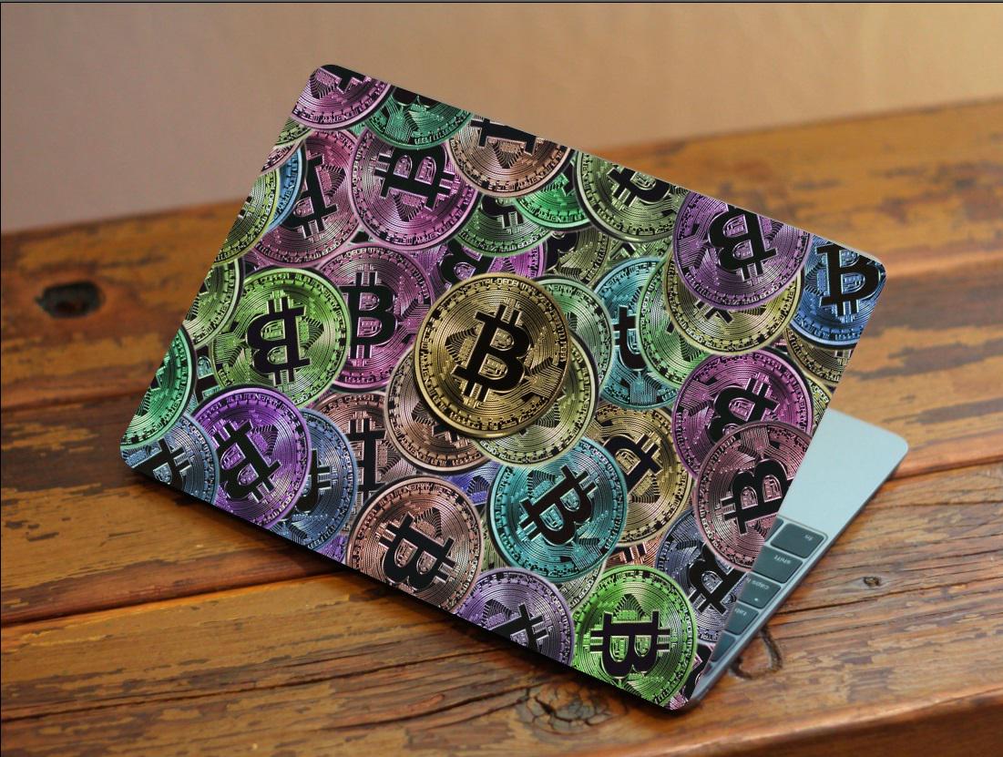 Захисна плівка-наклейка на ноутбук Криптоволюта 385х260 мм