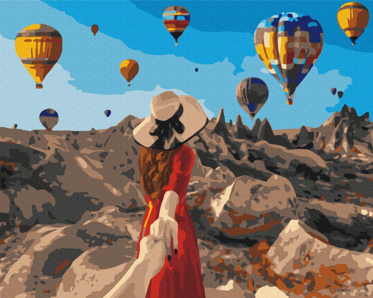 Картина по номерам Brushme Путешественница в Каппадокии 50x40 см (BS37986)