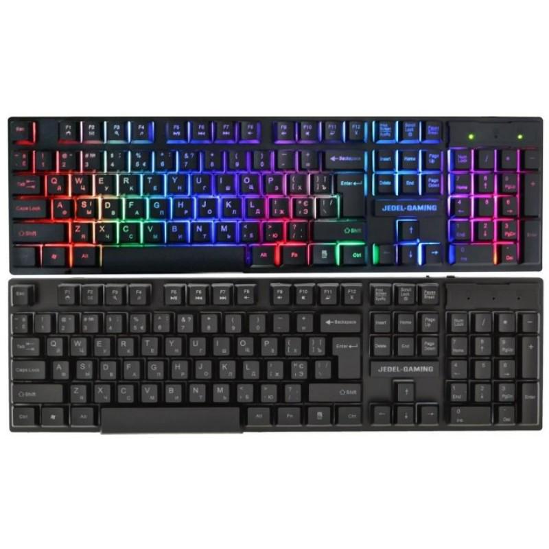 Клавіатура провідна USB JEDEL K510 RGB з підсвічуванням (79) - фото 3