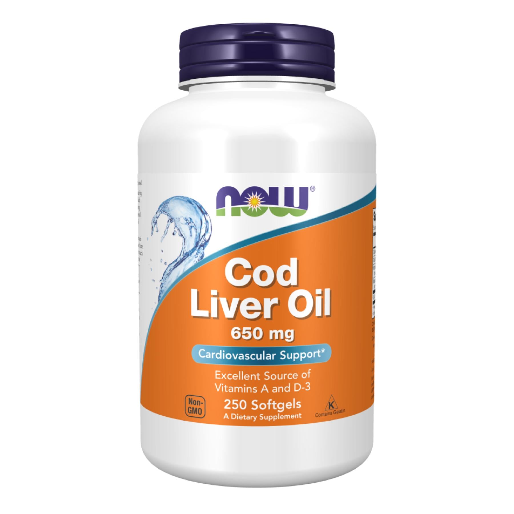 Добавка Cod Liver Oil 650 mg 250 sgels (2022-10-2375)