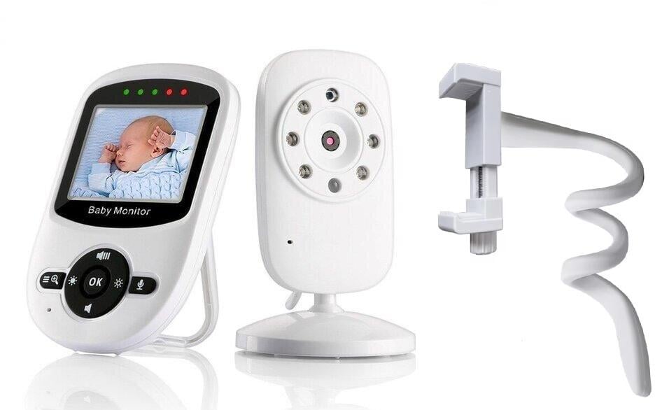 Видеоняня Baby Monitor SM-24/гибкое крепление камеры/портативный дисплей и измерение температуры