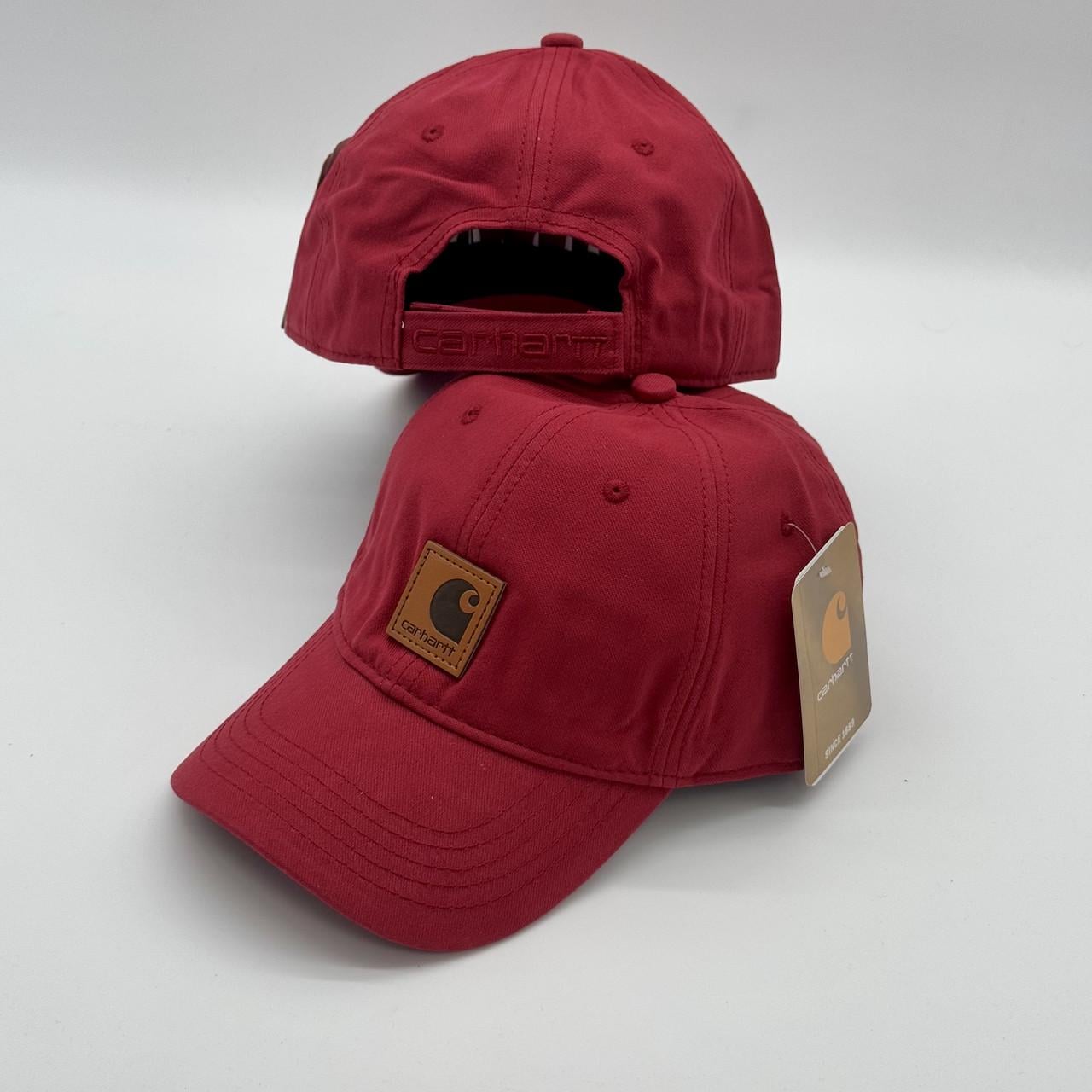 Бейсболка мужская Carhartt всесезонная хлопковая OS Бордовый (5698886)