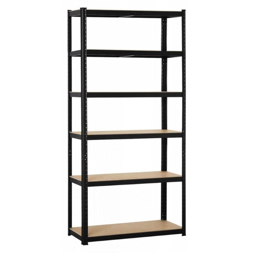Стеллаж металлический для кладовки кладовой подвала 6 полок 220х110х50 Siker P2211 Черный (42401062)