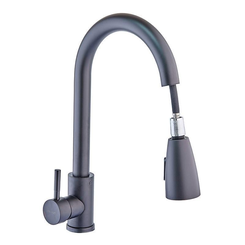 Смеситель для кухни Champion NEO-014 с выдвижной лейкой Black (CH0315)