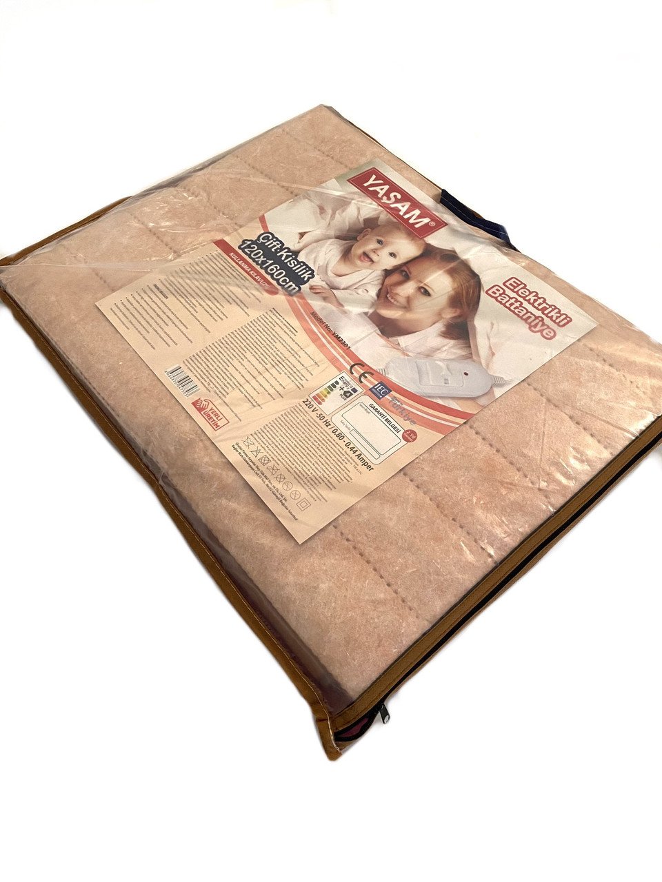 Электропростынь полуторная YASAM 120х160 см Персиковый (YM2301) - фото 2 Электропростынь полуторная YASAM 120х160 см Персиковый (YM2301) - фото 2