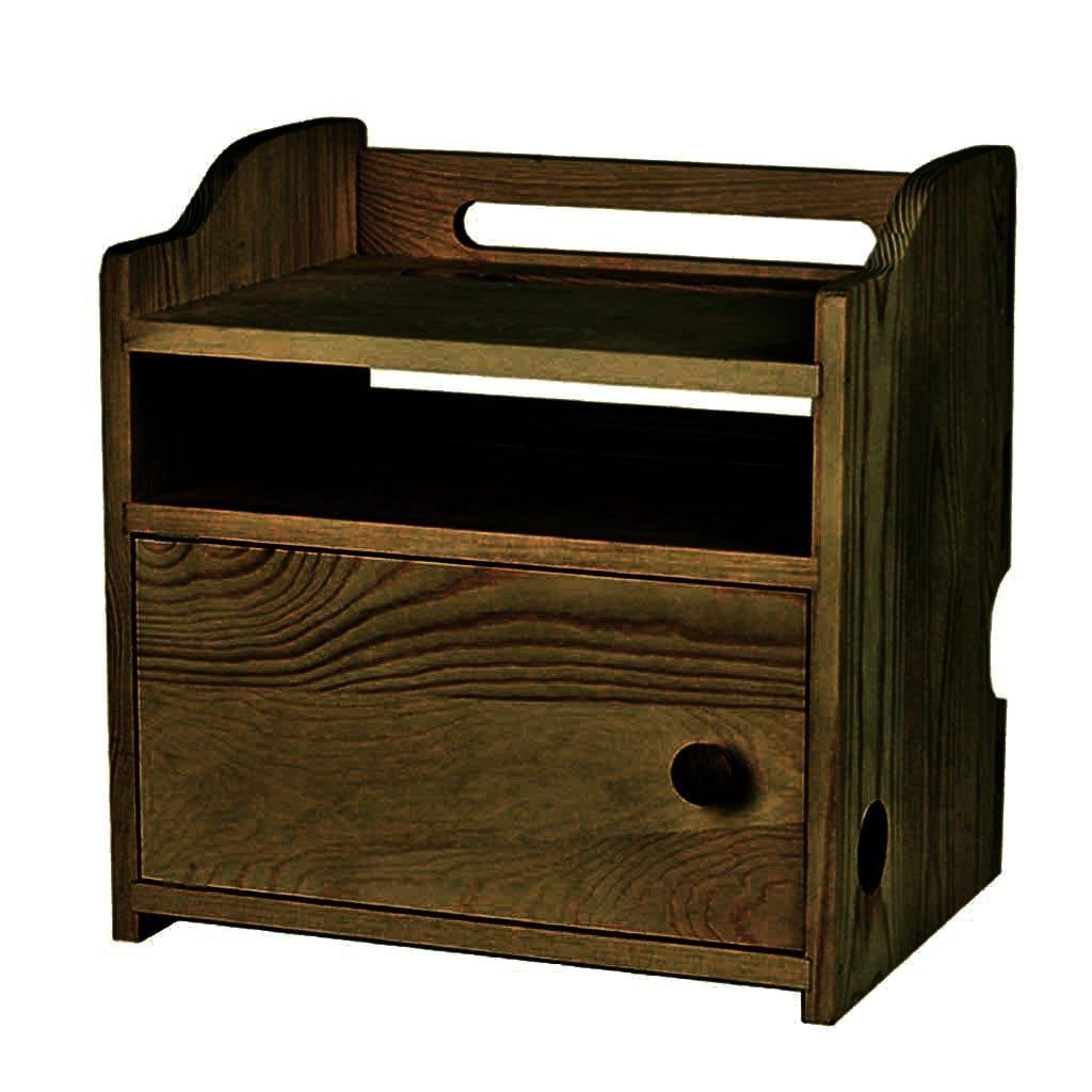 Полка для роутера из дерева Вильянди Капучино (ПВР-000309)