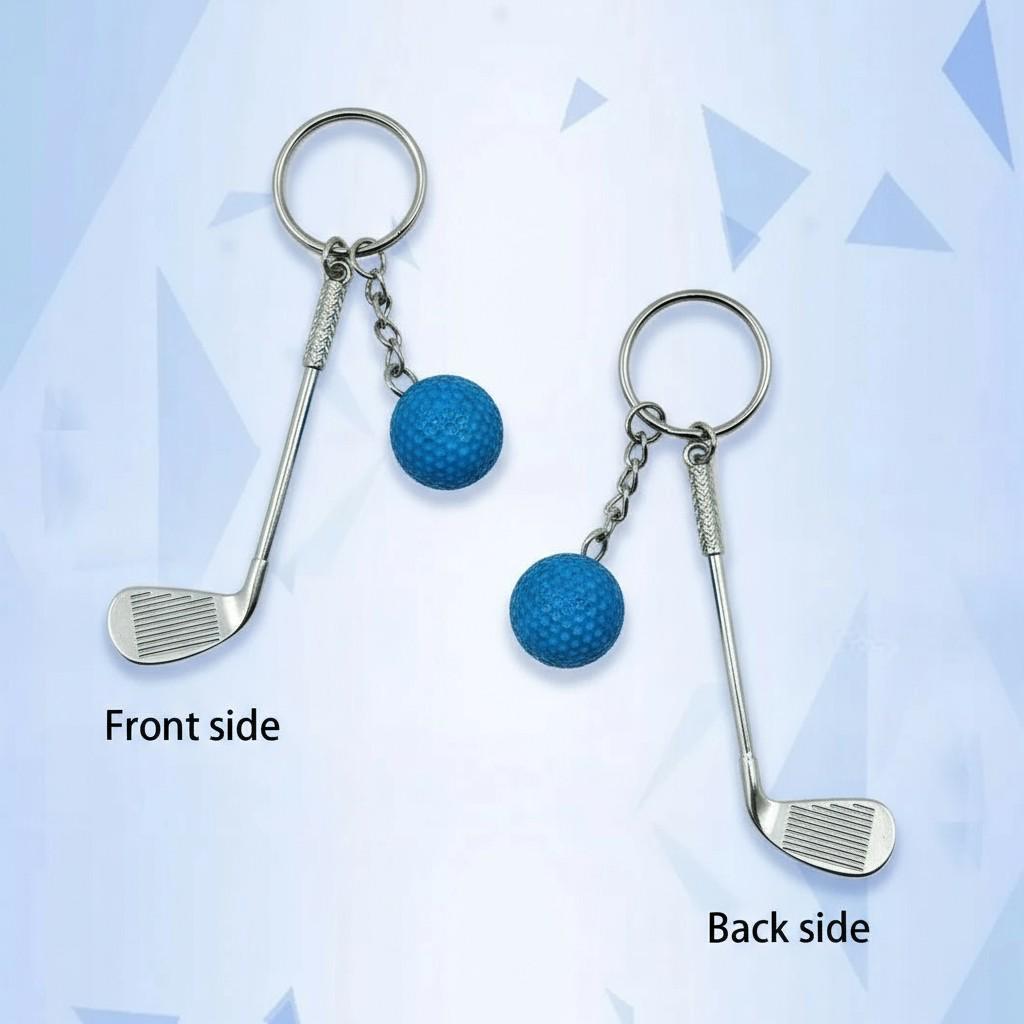 Брелок для ключей Гольф металлический Голубой (99_8_0_1С) - фото 9