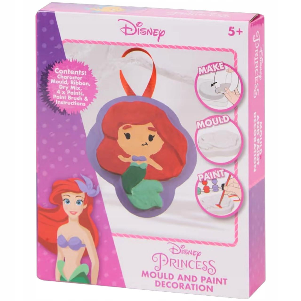 Набор для творчества гипсовая подвеска Sambro Disney Princess Русалочка с красками 5+