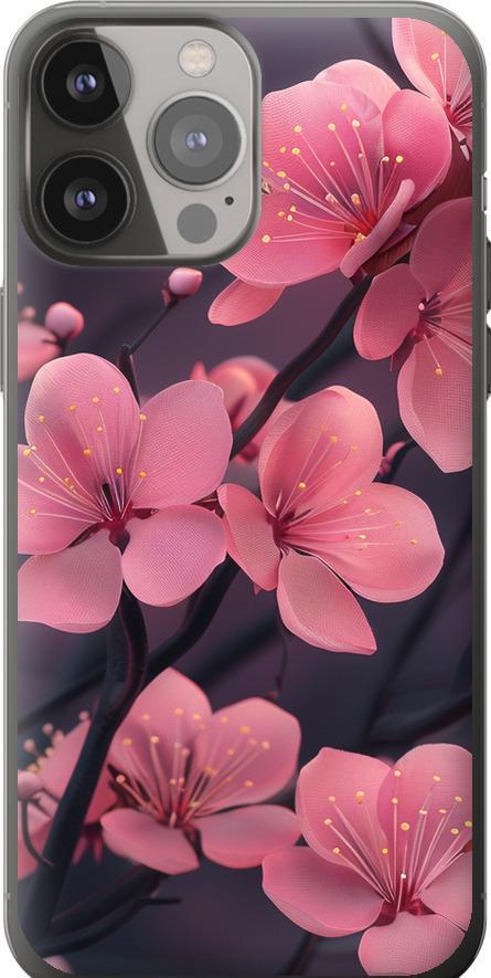 Чехол на iPhone 13 Pro Max Пурпурная сакура (6075t-2371-42517) Чехол на iPhone 13 Pro Max Пурпурная сакура (6075t-2371-42517)