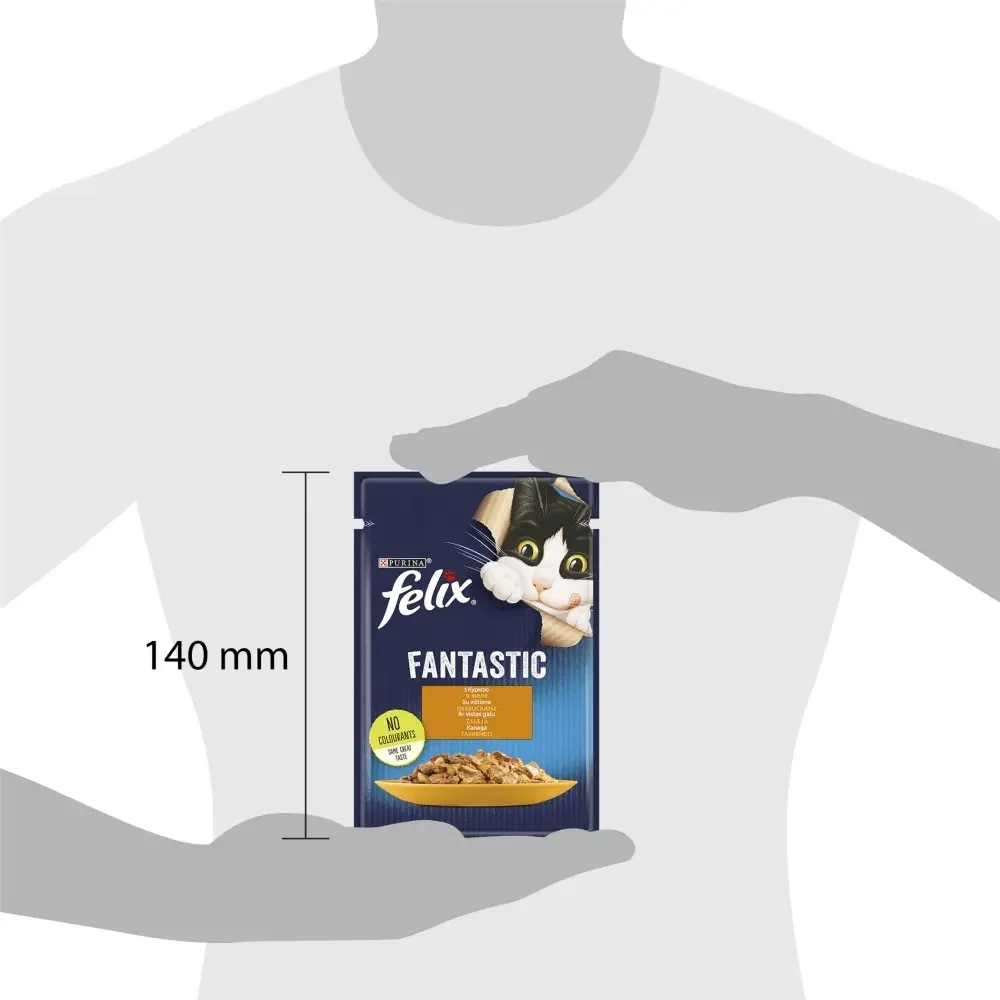 Вологий корм для котів Felix Fantastic курка 85 г (7613039788097) - фото 3 Вологий корм для котів Felix Fantastic курка 85 г (7613039788097) - фото 3