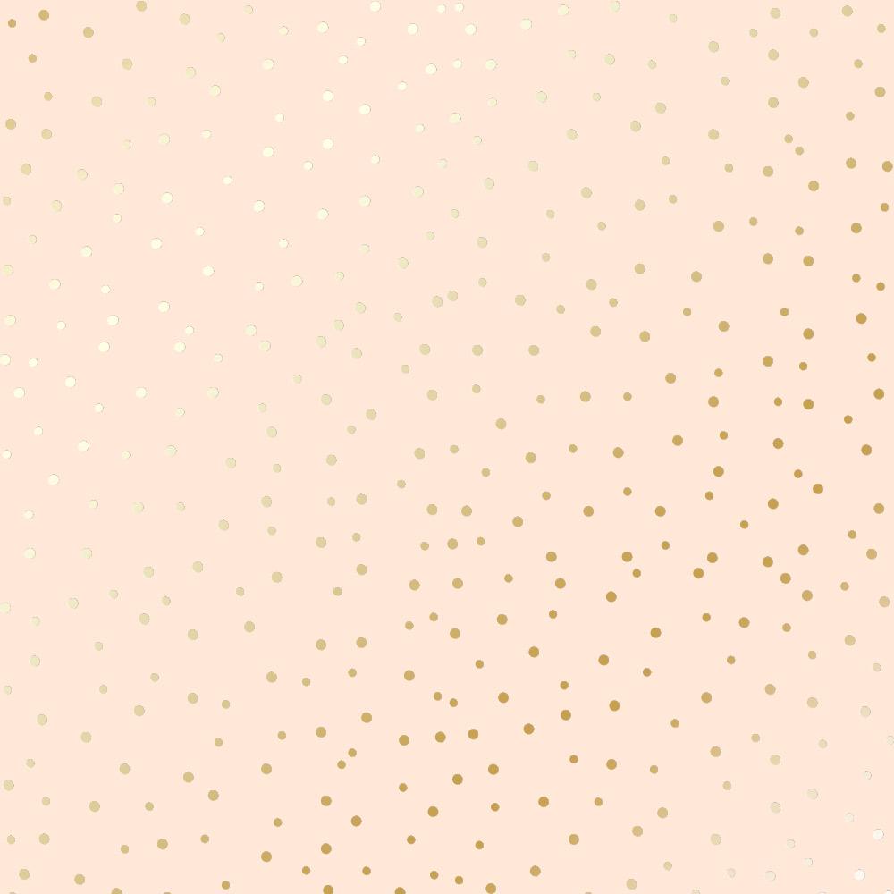 Лист бумаги односторонний Golden Drops с фольгированием 30,5х30,5 см Beige