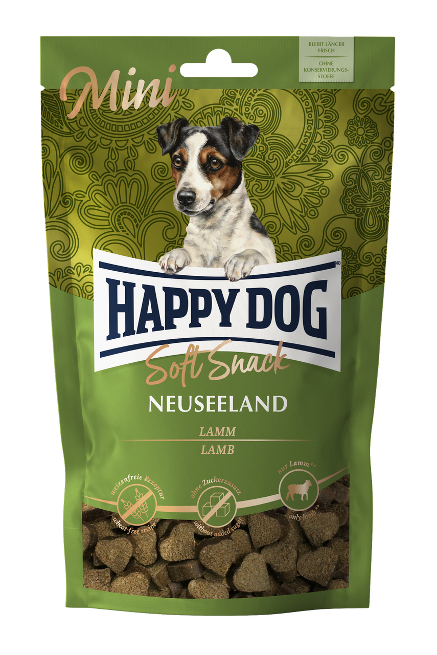 Мягкое лакомство Happy Dog Mini Soft Snack Neuseeland со вкусом ягненка и рис 100 г (60690)