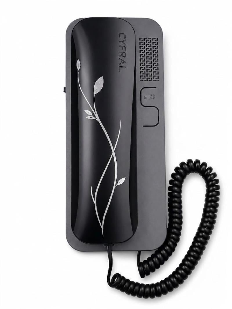 Трубка для домофона Cyfral SMART-U FLORA 2 глянцевая Черно-серый (36303934) Трубка для домофона Cyfral SMART-U FLORA 2 глянцевая Черно-серый (36303934)