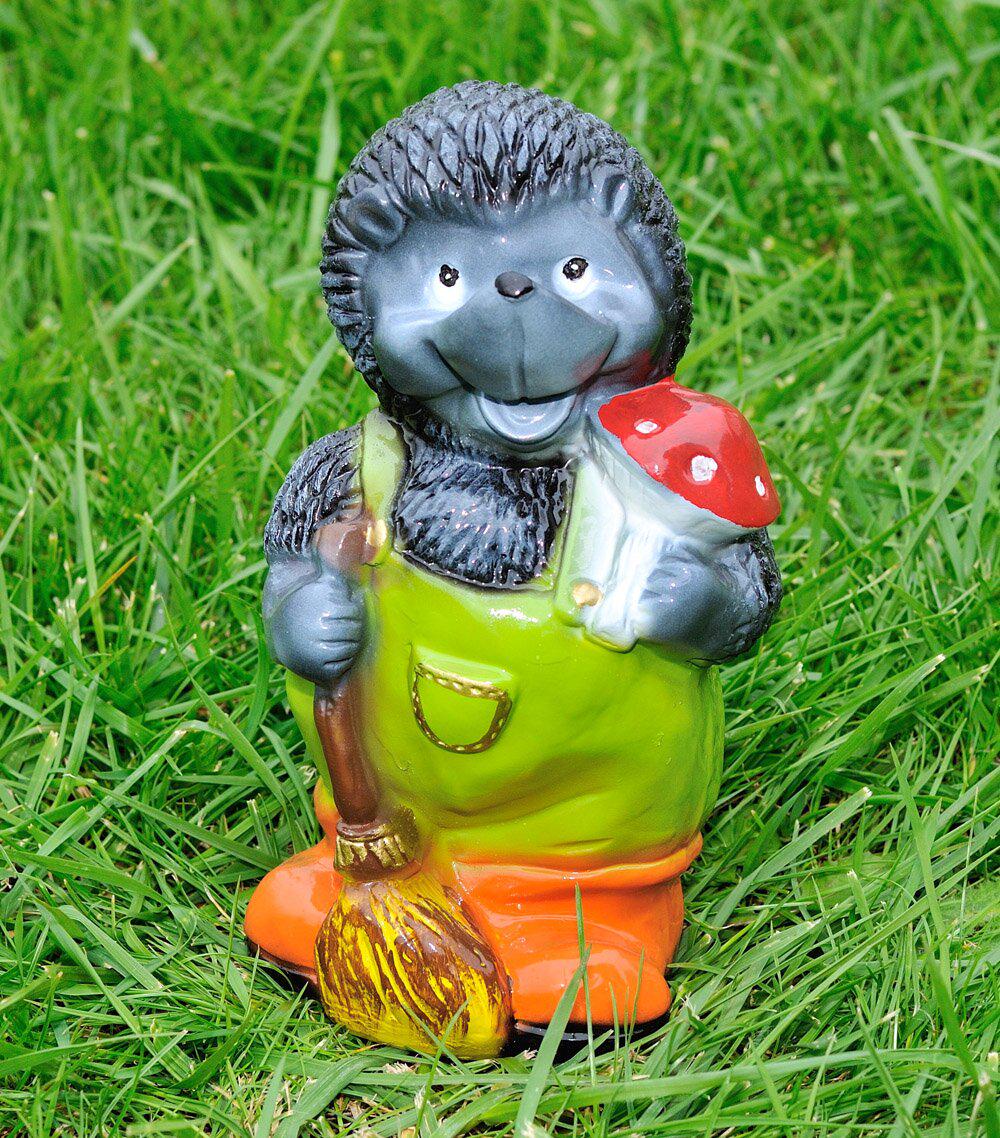 Сажовая фигура Ежик с метлой 29 см (590)