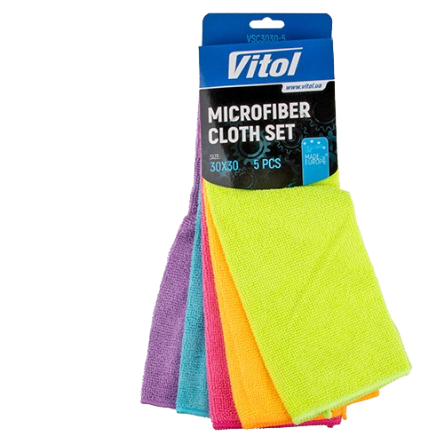 Набір ганчірок Vitol VSC3030-5 мікрофібра (24733466)