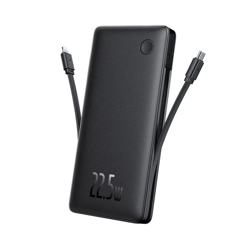 Батарея портативная BASEUS Airpow Lite Dual-Cable P10067501123-00 10000mAh 22,5W Black