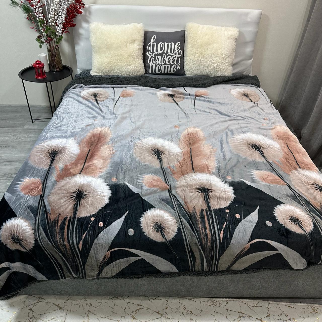 Плед-покривало двосторонній з малюнком 200х220 см Темно-сірий (PL-2-7) - фото 10 Плед-покривало двосторонній з малюнком 200х220 см Темно-сірий (PL-2-7) - фото 10