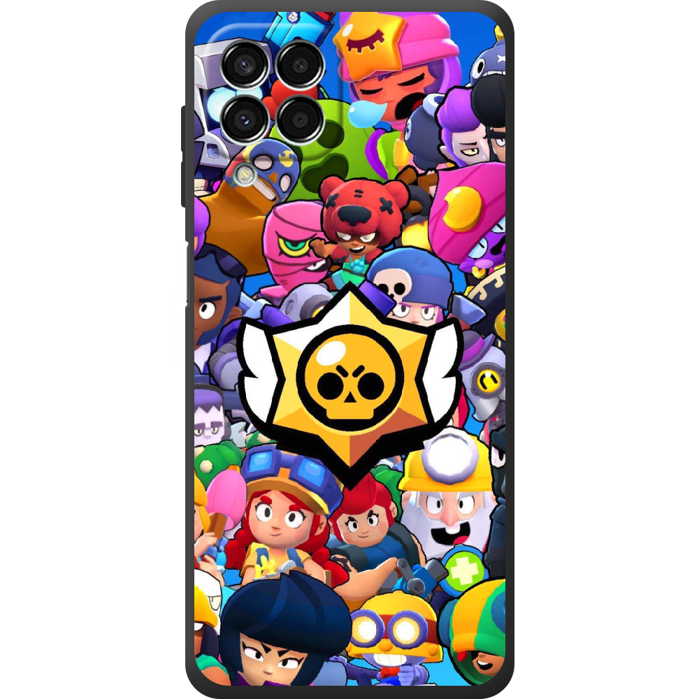 Чехол BoxFace Samsung Galaxy M33 5G (M336) Brawl Stars Черный силикон (44472-up2389-44482)