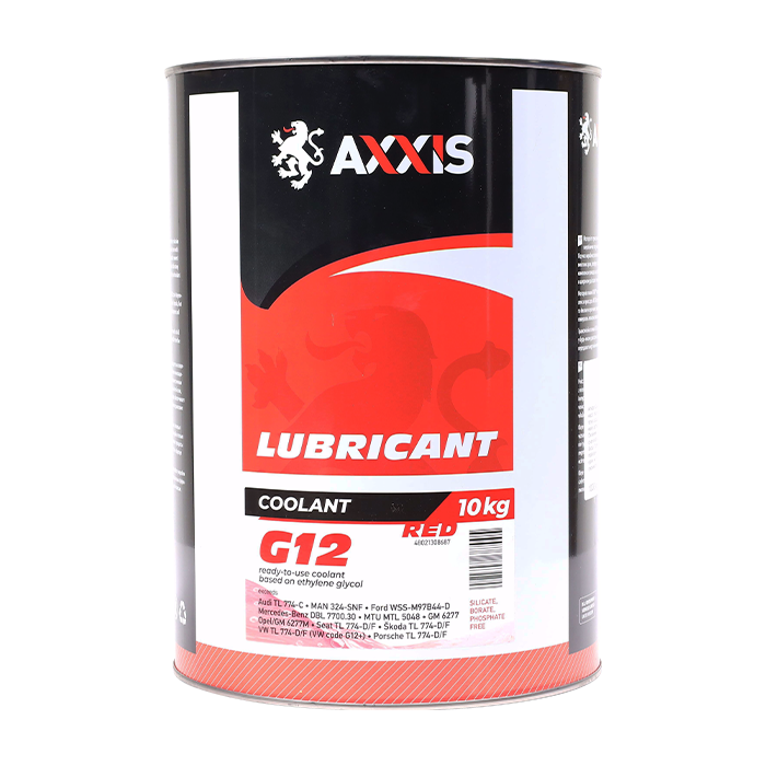 Антифриз Axxis Сoolant G12 канистра 10 л Red (ax-1015)