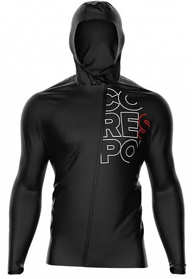 Спортивная куртка с мембраной Compressport Hurricane Waterproof 10/10 Черный (dd273f45)