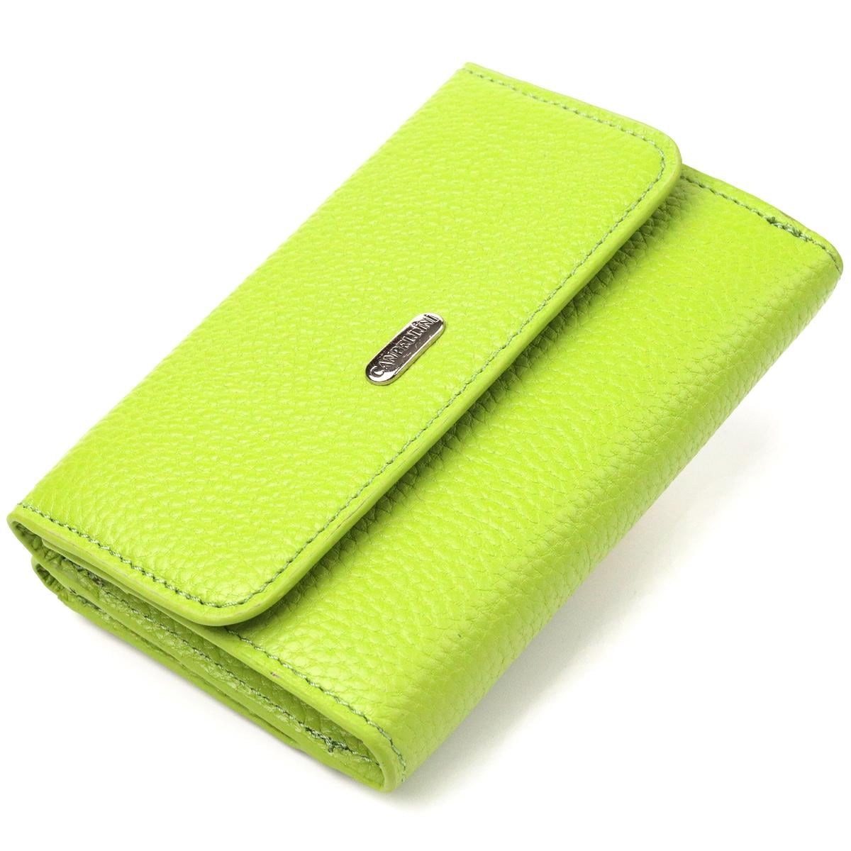 Кошелек женский из натуральной кожи флотарий Canpellini Wallet 21598 Салатовый (55378) Кошелек женский из натуральной кожи флотарий Canpellini Wallet 21598 Салатовый (55378)