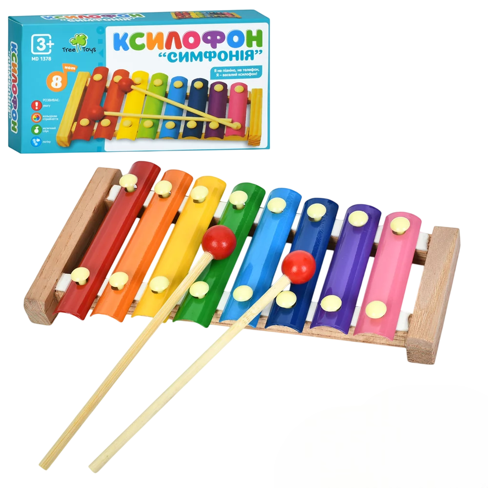 Игрушка деревянная музыкальная TREE TOYS MD 1378 Ксилофон (2589724452)