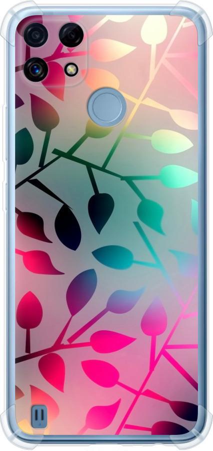 Чехол на Realme C21 Листья (2235sp-2321-42517)