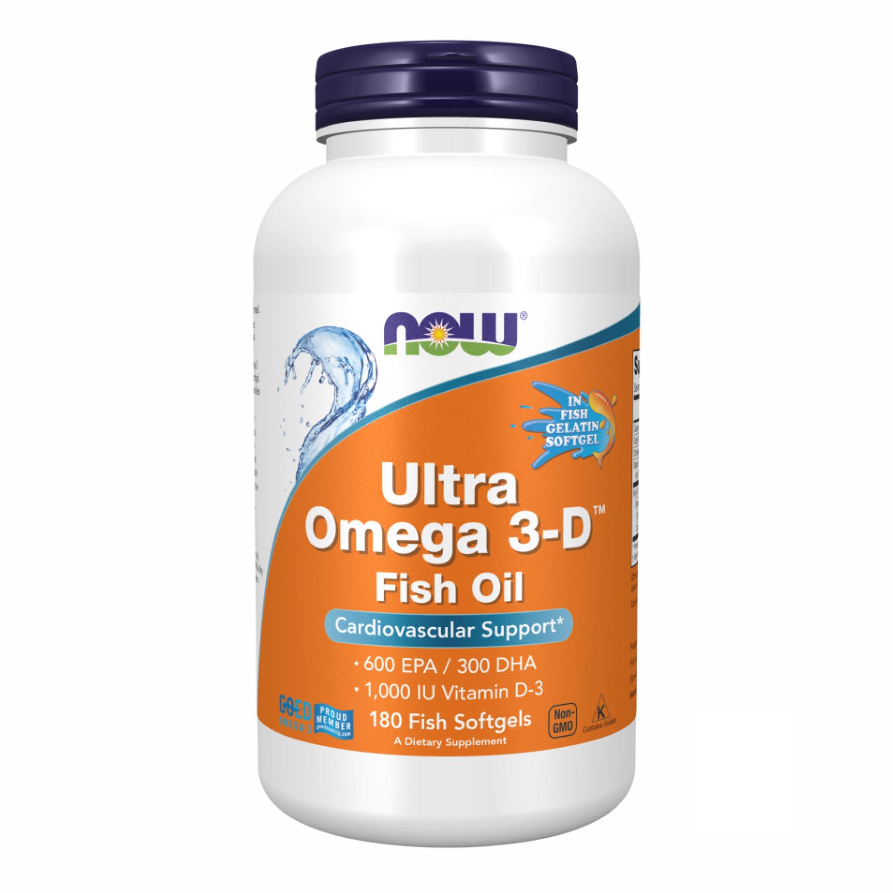 Добавка Ultra Omega 3-D™ Fish Oil 180 Fish Softgels (2022-10-0410)
