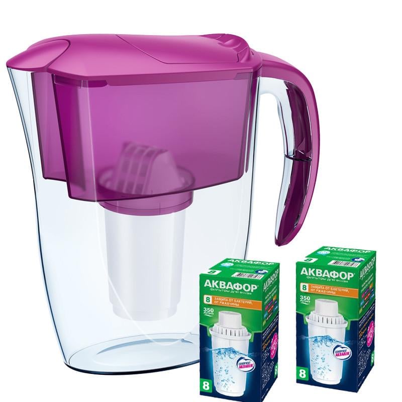 Фильтр-кувшин Аквафор Смайл с двумя картриджами В8 Цикломен (1772008287)