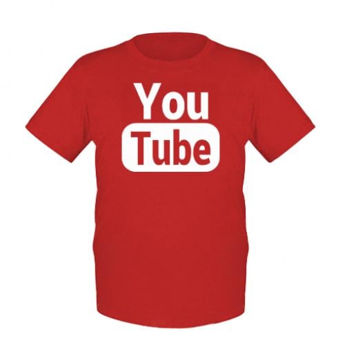 Футболка детская Youtube 128 см Красный (2802644-3-82709-S)
