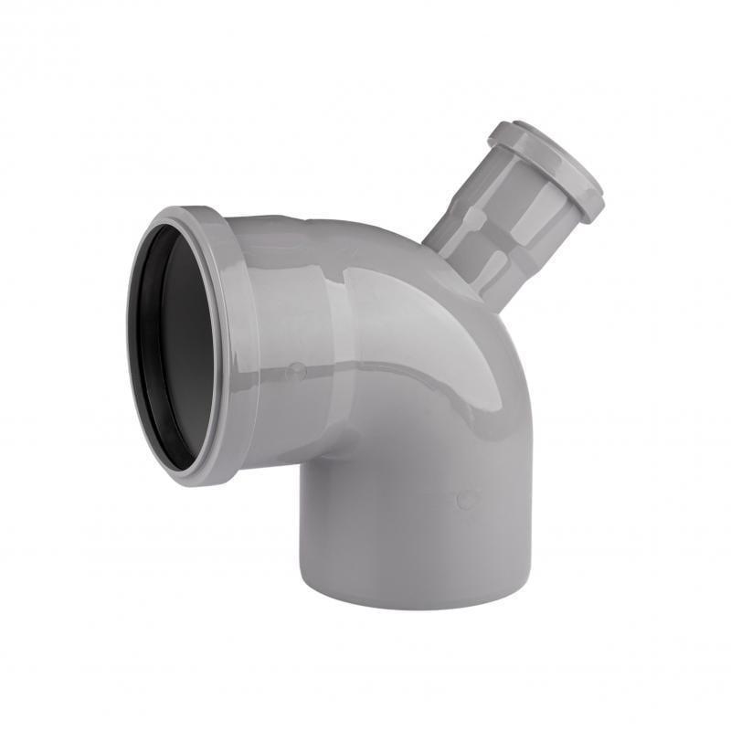 Колено TA Sewage 110x90° с отводом 50х67° (SD00051467)