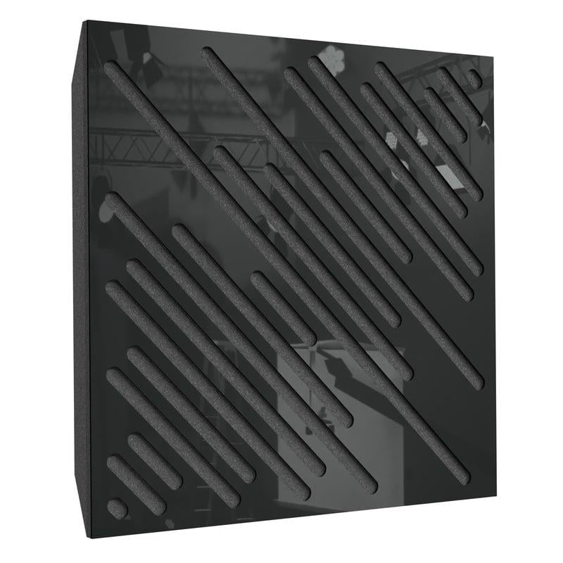 Акустическая панель Ecosound Diagonal Plastic 50х50 см 53 мм Черный (1056)