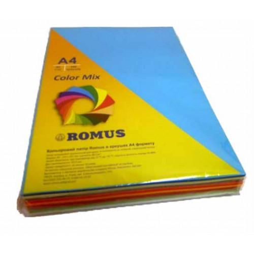 Папір кольоровий Romus A4 80 г/м2 245 арк. 7 кольорів Mix Color (R51048) - фото 1