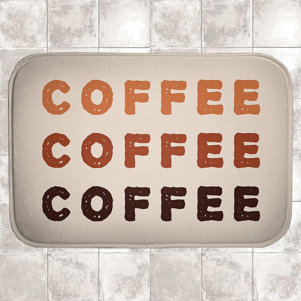 Коврик для ванной Presentville Coffee водопоглощающий антискользящий 58х38 см (VAN_24F083)
