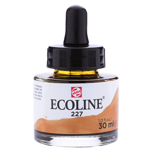 Краска акварельная жидкый Rosa Ecoline 30 мл 3 шт. 227 Охра желтый (8712079406974 11252271)