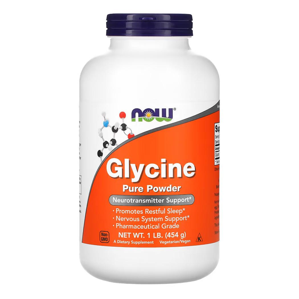 Глицин NOW Glycine Pure Powder 454 г (09988-01)