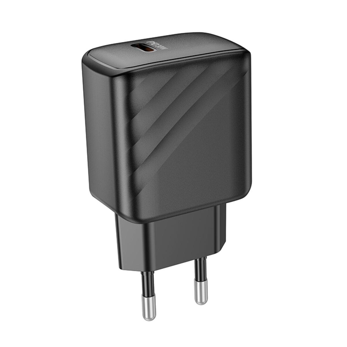 Зарядний пристрій Hoco CS22A Value PD 30W USB Type-C Black (25173647)