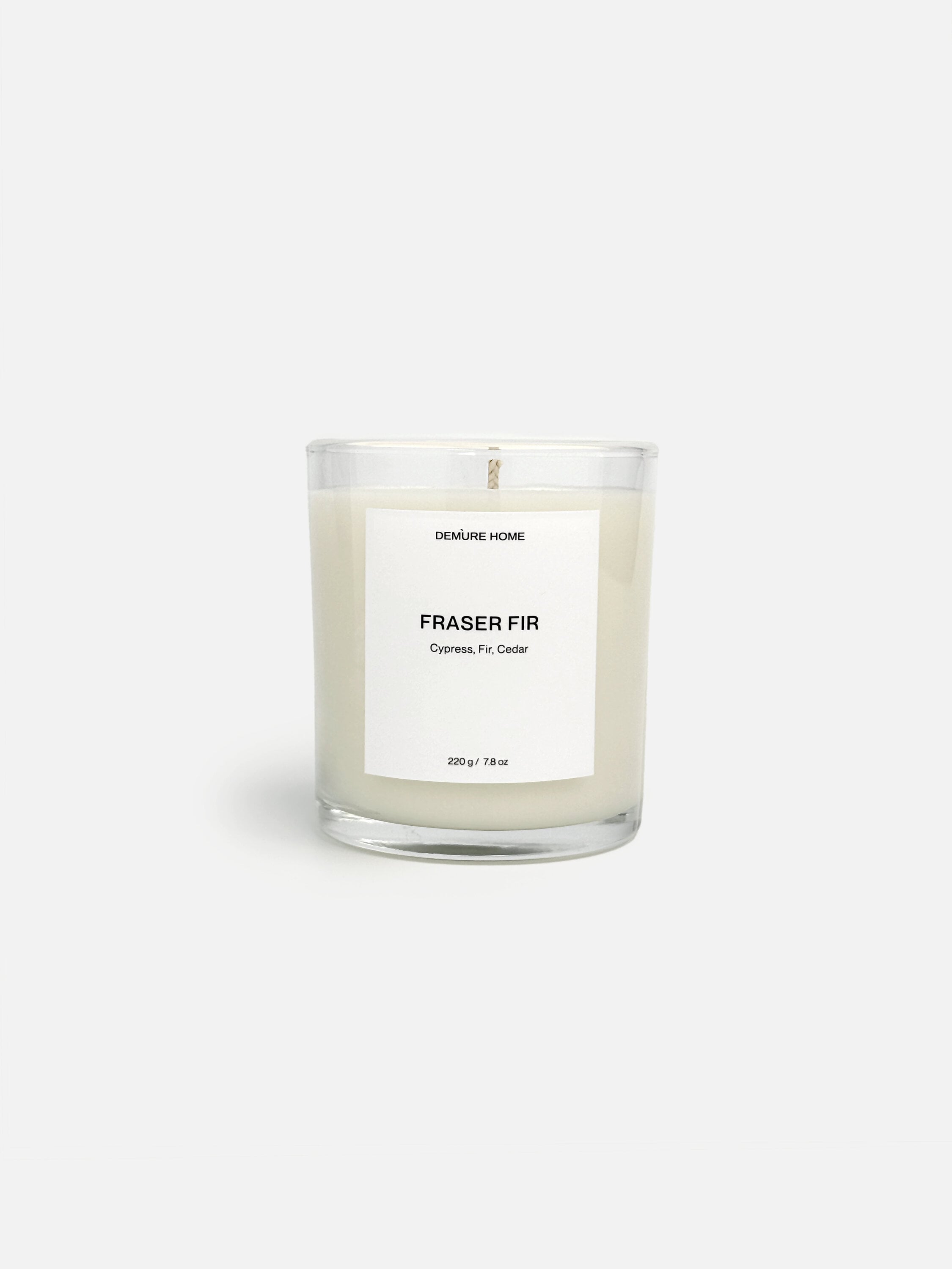 Ароматическая свеча Demure Home Fraser Fir Crystal 220 г Прозрачный (10051006)