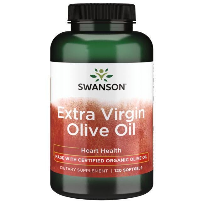 Экстракт оливы Swanson Extra Virgin Olive Oil Made with Certi 1000 мг 120 Softgels