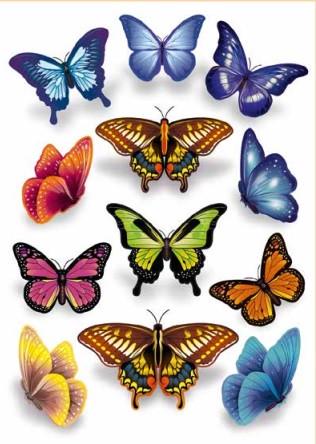 Декоративная наклейка Арт-Декор 37 Бабочки 2 50х70 см (2000000535470)