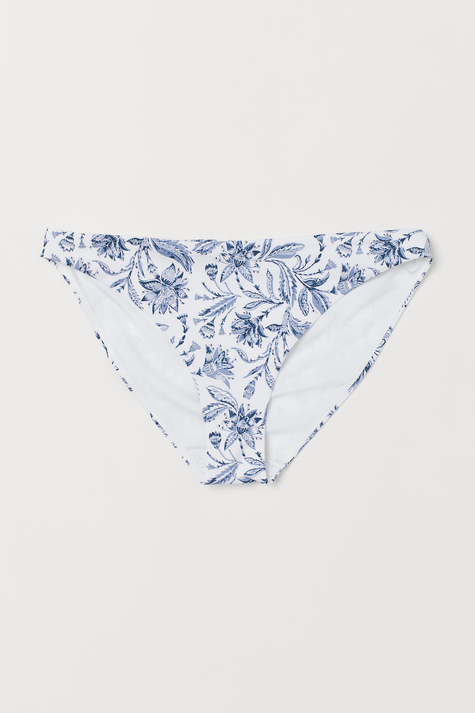 Трусики купальные H&M Цветы р. 42 Бело-синий (10025995801)