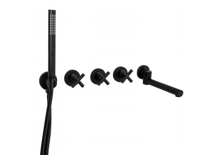 Душовий гарнитур Rea EXIT Чорний (Rea-B8003)