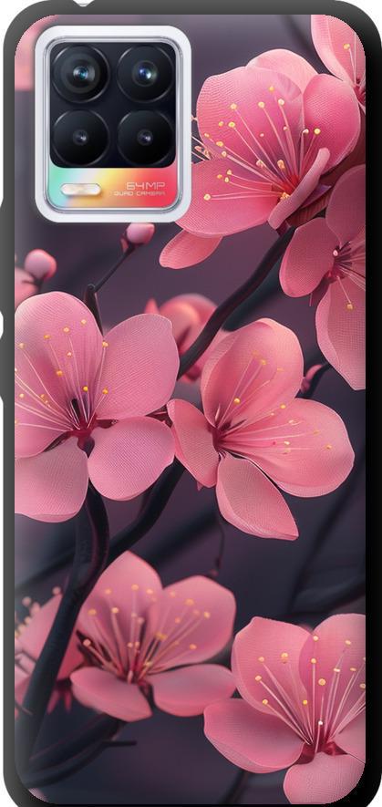 Чехол на Realme 8 Пурпурная сакура (6075b-2303-42517)